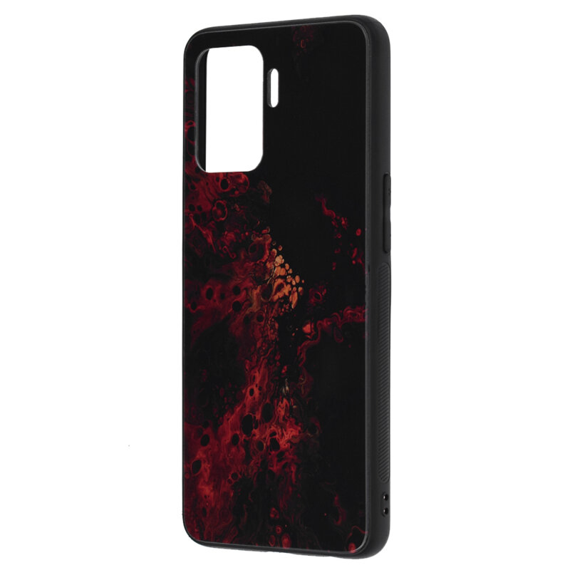 Husa Oppo A94 4G Techsuit Glaze, Red Nebula