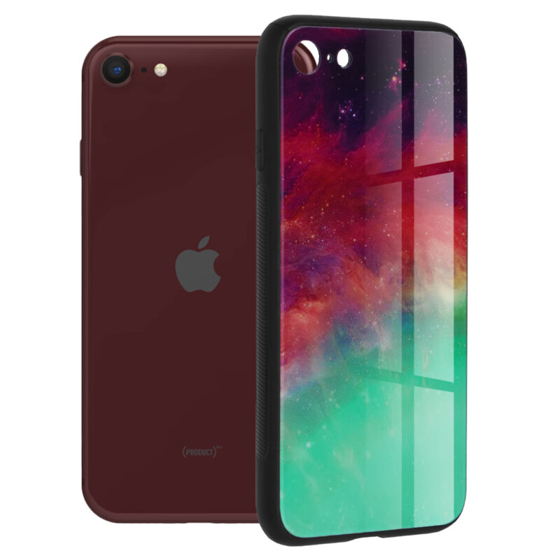 Husa iPhone SE 3, SE 2022 Techsuit Glaze, Fiery Ocean