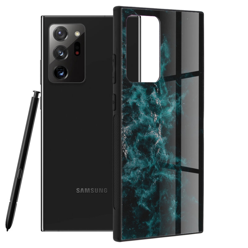 Husa Samsung Galaxy Note 20 Ultra 5G Techsuit Glaze, Blue Nebula