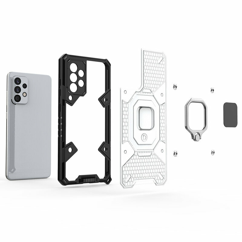 Husa antisoc Samsung Galaxy A52s 5G Techsuit Honeycomb, roz