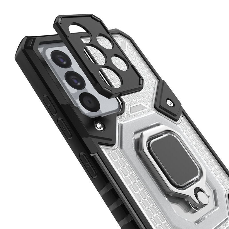 Husa antisoc Samsung Galaxy A52 5G Techsuit Honeycomb, albastru