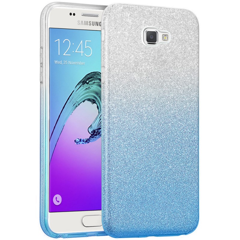 Husa Samsung Galaxy A3 2017 A320 Gradient Color TPU Sclipici - Albastru