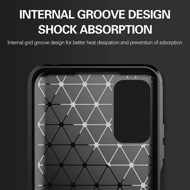 Husa Xiaomi Poco M3 Pro 5G Techsuit Carbon Silicone, negru