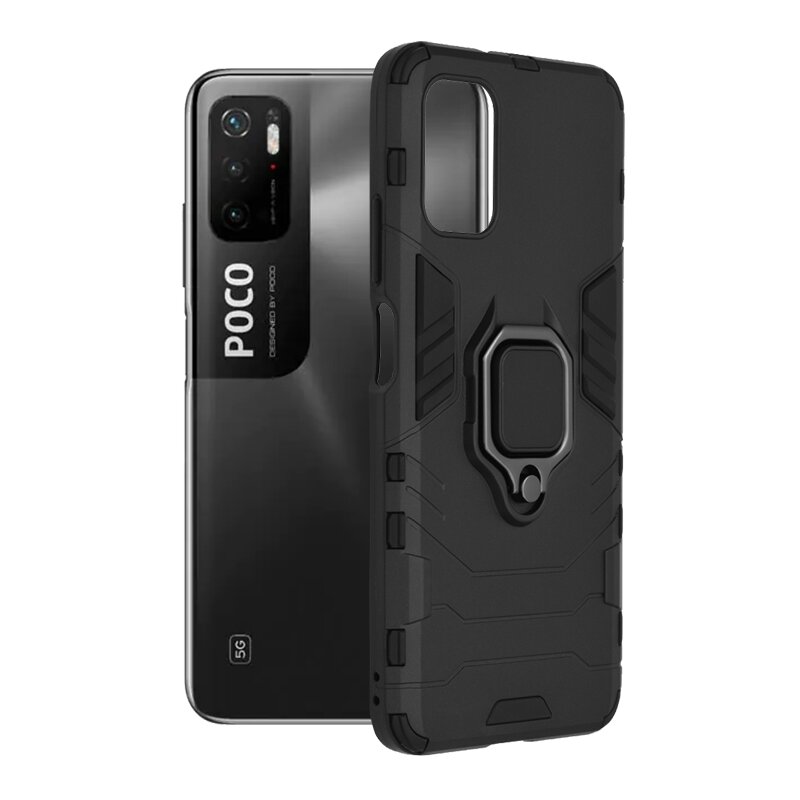 Husa Xiaomi Poco M3 Pro 5G Techsuit Silicone Shield, negru