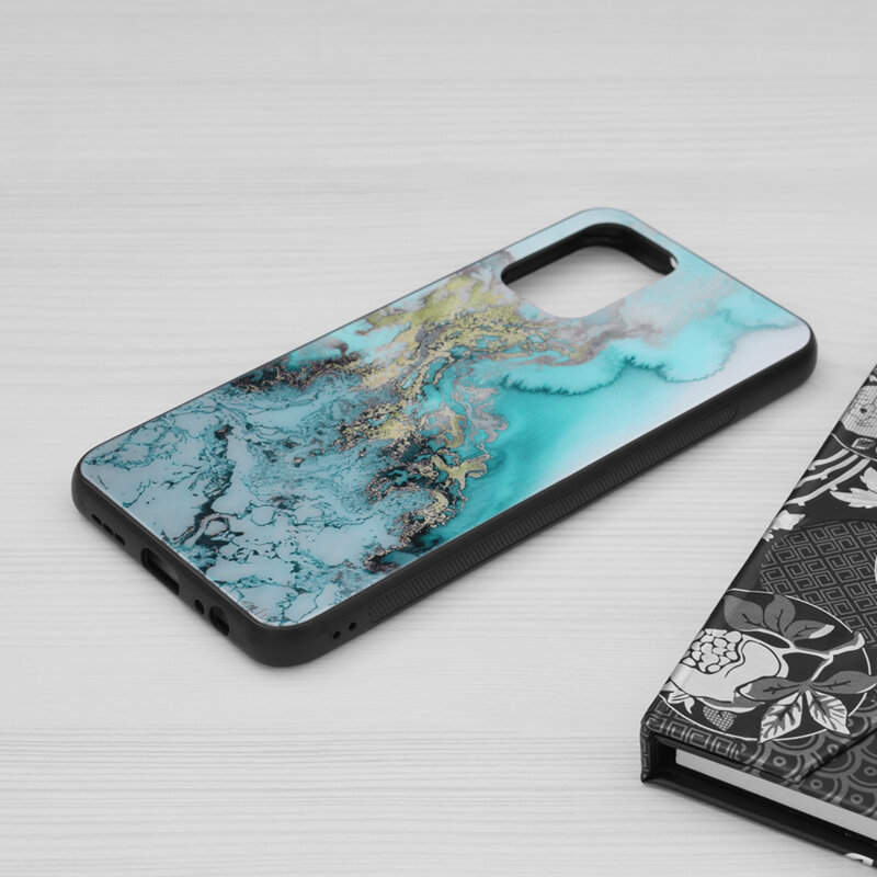 Husa Xiaomi Redmi Note 10S Techsuit Glaze, Blue Ocean