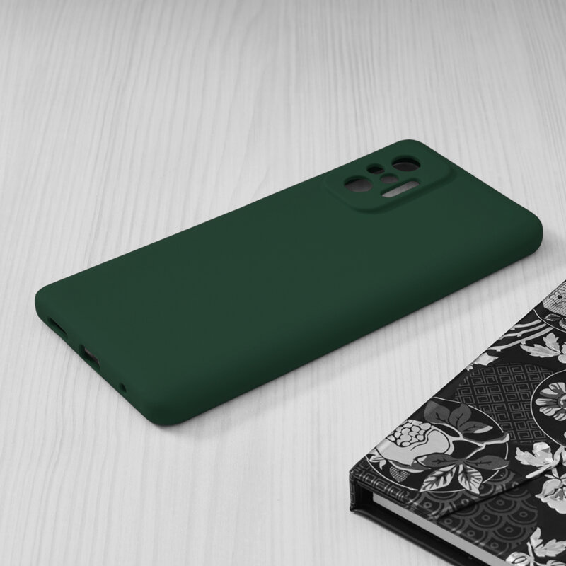 Husa Xiaomi Redmi Note 10 Pro Max Techsuit Soft Edge Silicone, verde inchis