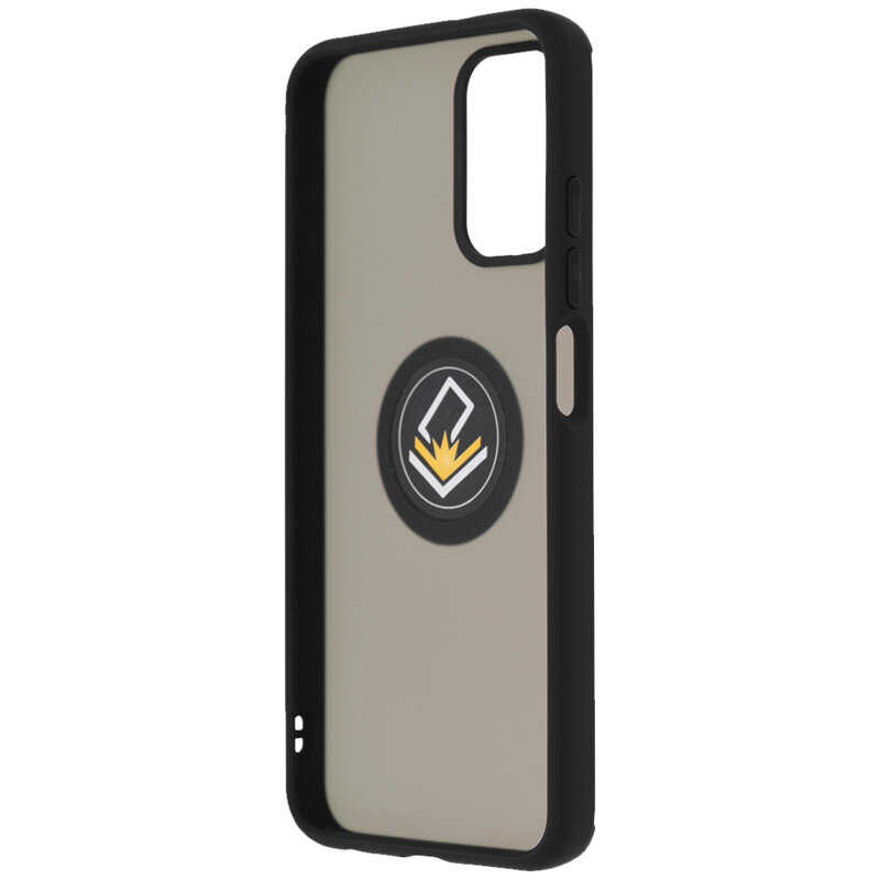 Husa Xiaomi Redmi Note 10S Techsuit Glinth Cu Inel Suport Stand Magnetic - Negru