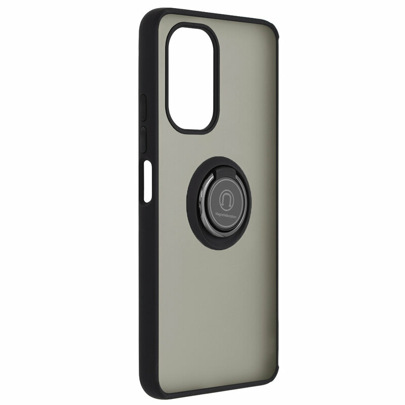 Husa Xiaomi Mi 11i Techsuit Glinth Cu Inel Suport Stand Magnetic - Negru