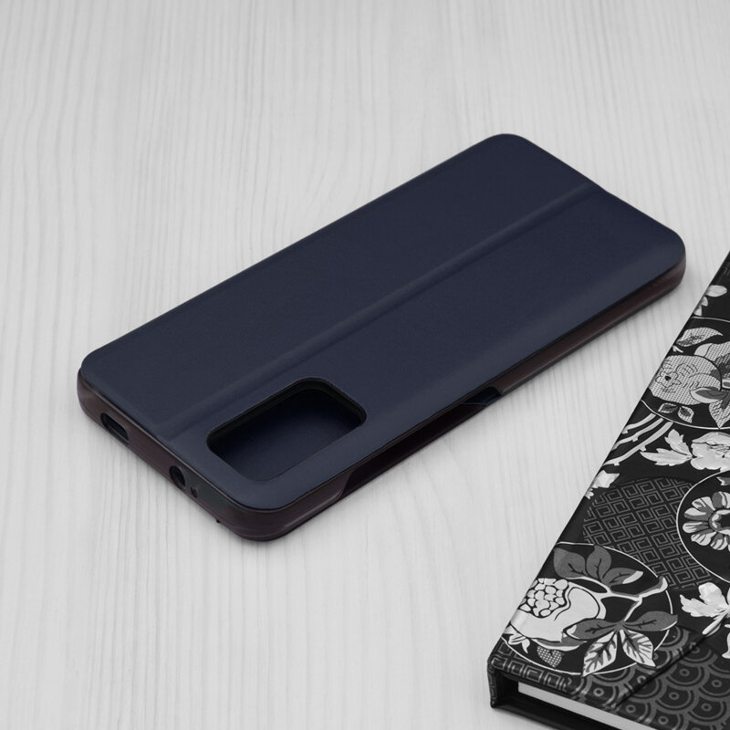 Husa Xiaomi Redmi 9 Power Eco Leather View Flip Tip Carte - Albastru
