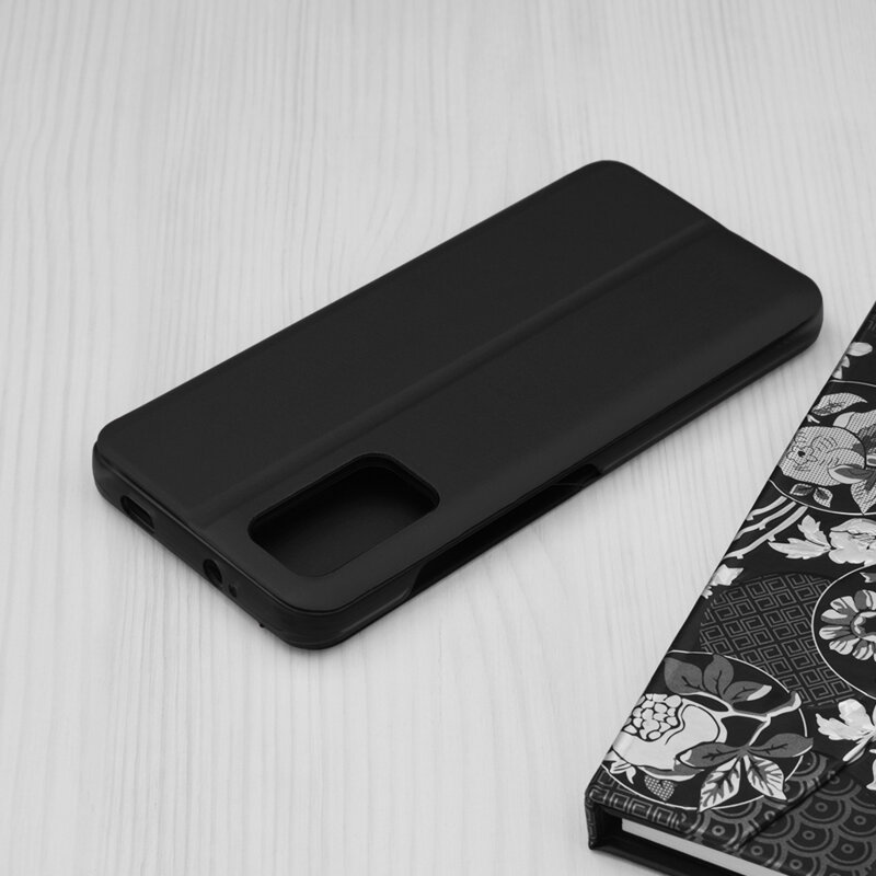 Husa Xiaomi Redmi 9 Power Eco Leather View Flip Tip Carte - Negru