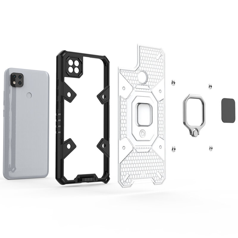 Husa antisoc Xiaomi Redmi 9C NFC Techsuit Honeycomb, albastru