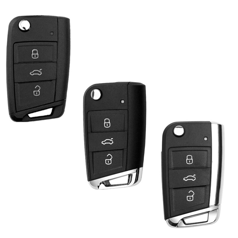 Husa cheie Skoda Fabia 3, Rapid, Scala/Seat/VW, Techsuit 2001.01, rosu