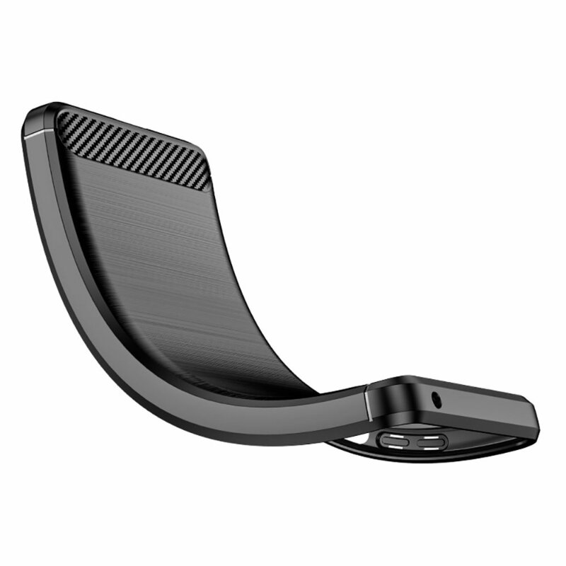 Husa Motorola Moto G41 Techsuit Carbon Silicone, negru