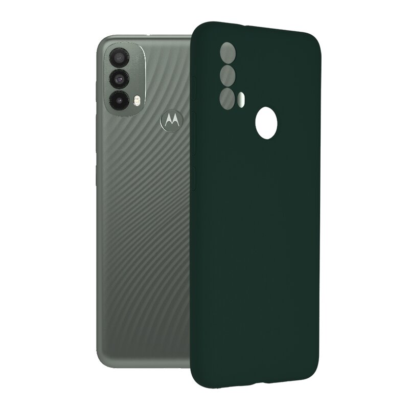 Husa Motorola Moto E40 Techsuit Soft Edge Silicone, verde