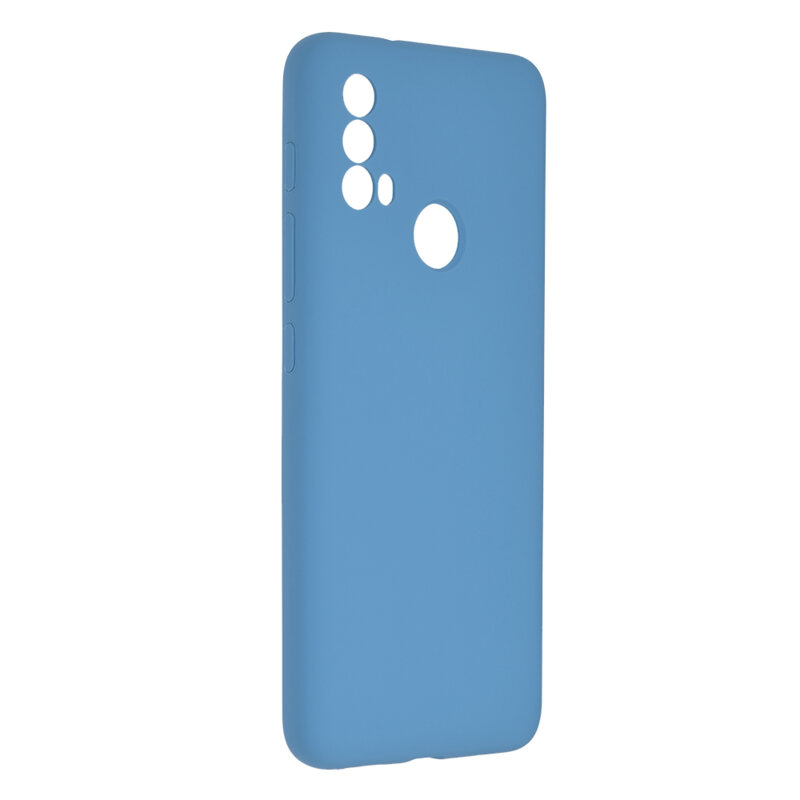 Husa Motorola Moto E40 Techsuit Soft Edge Silicone, albastru