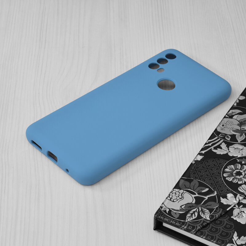 Husa Motorola Moto E40 Techsuit Soft Edge Silicone, albastru