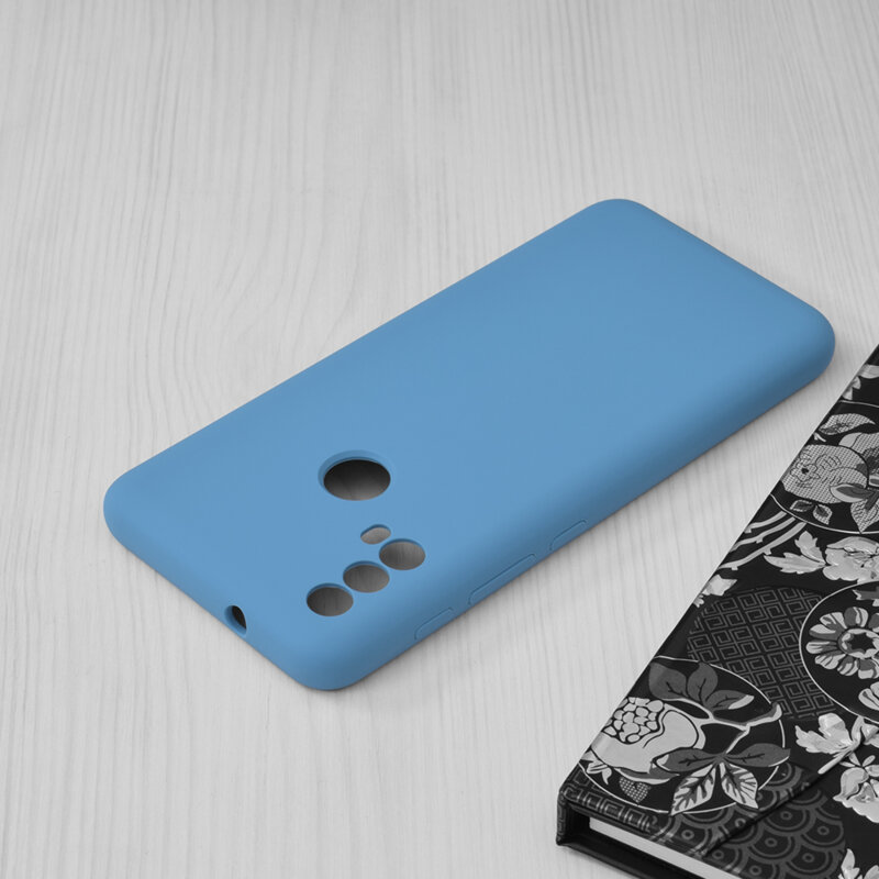 Husa Motorola Moto E40 Techsuit Soft Edge Silicone, albastru