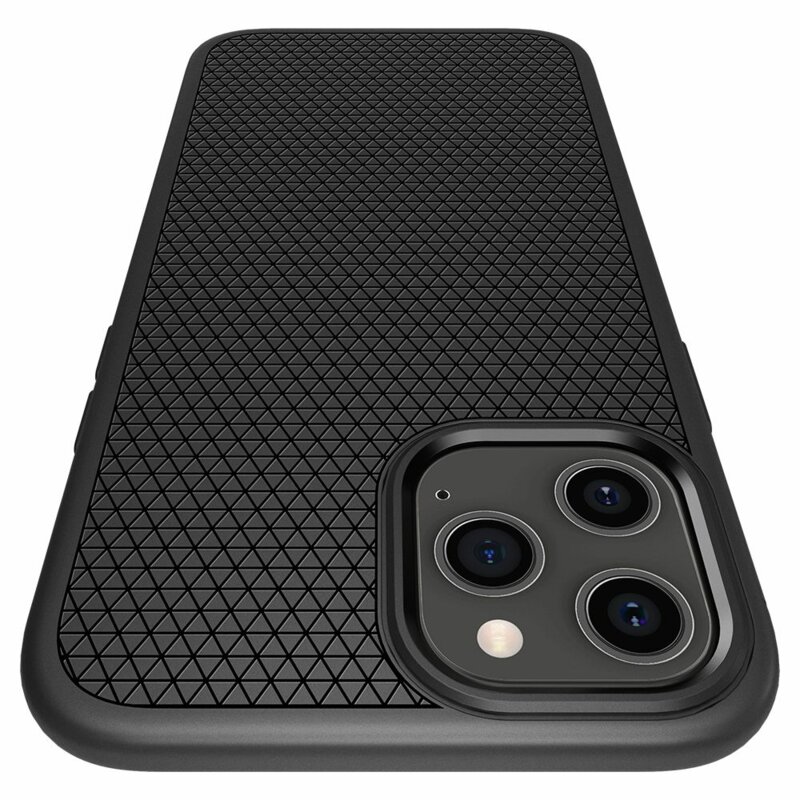 Husa iPhone 12 Pro Spigen Liquid Air - Matte Black