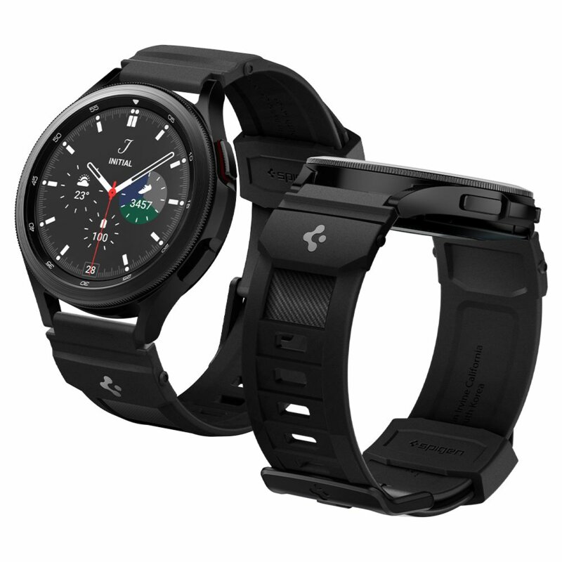 Curea Samsung Galaxy Watch4 44mm Spigen Rugged Band, negru