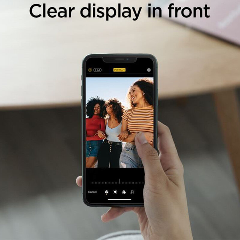 Folie Sticla iPhone XR Spigen Glas.tR Align Master Privacy - Black