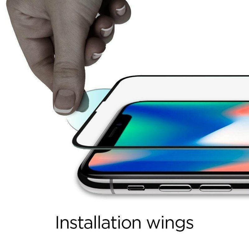 [Pachet 2x] Folie Sticla iPhone XS Spigen Glas.tR Slim 9H - Clear