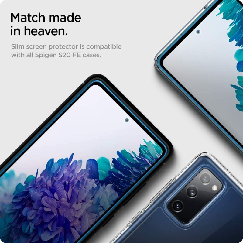 Folie Sticla Samsung Galaxy S20 FE 5G Spigen Glas.tR Slim 9H - Black