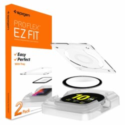 [Pachet 2x] Folie Apple Watch SE 2 (2022) 44mm Spigen ProFlex EZ Fit, negru