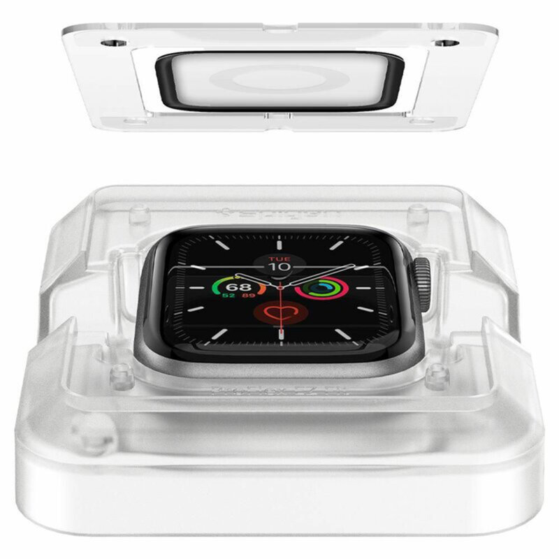 [Pachet 2x] Folie Apple Watch SE 2 (2022) 44mm Spigen ProFlex EZ Fit, negru