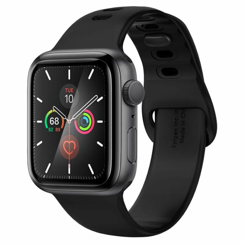 [Pachet 2x] Folie Apple Watch SE 2 (2022) 44mm Spigen ProFlex EZ Fit, negru