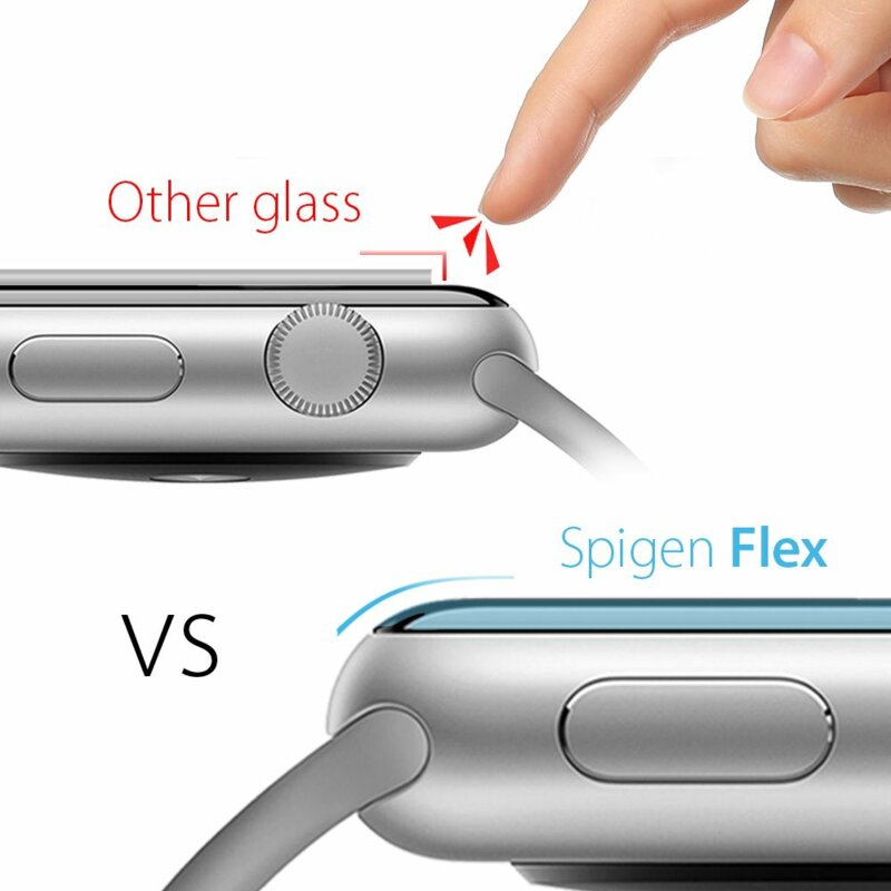 [Pachet 3x] Folie Apple Watch 7 41mm Spigen Neo Flex - Clear