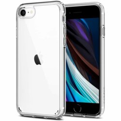 Husa iPhone SE 2, SE 2020 Spigen Ultra Hybrid - Crystal Clear