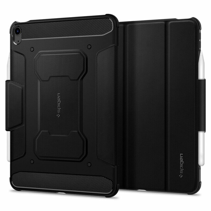 Husa iPad Air 5 (2022) Spigen Rugged Armor Pro, negru