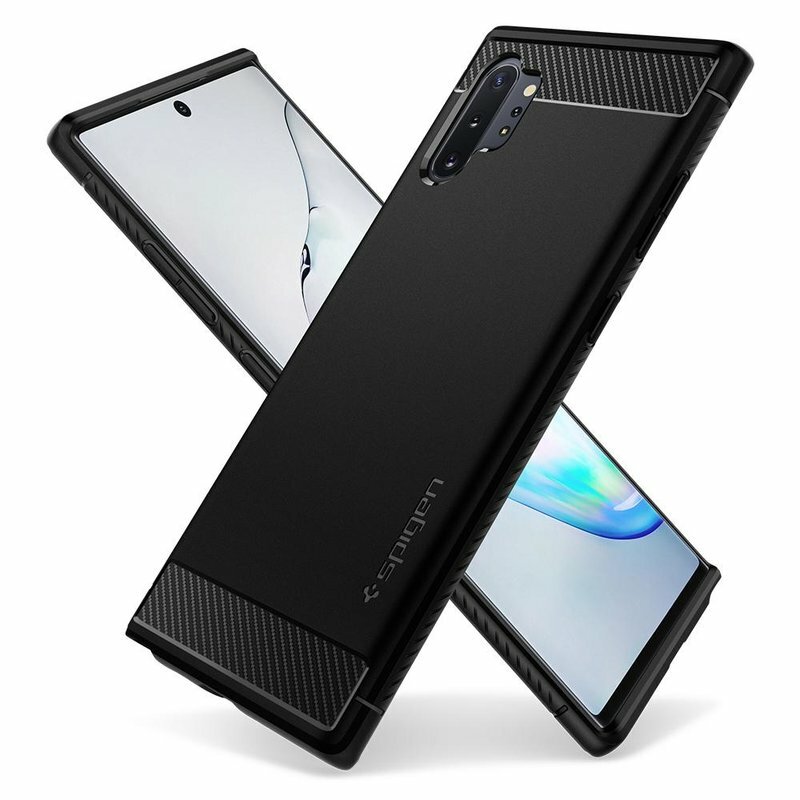 Husa Samsung Galaxy Note 10 Plus 5G Spigen Rugged Armor, negru