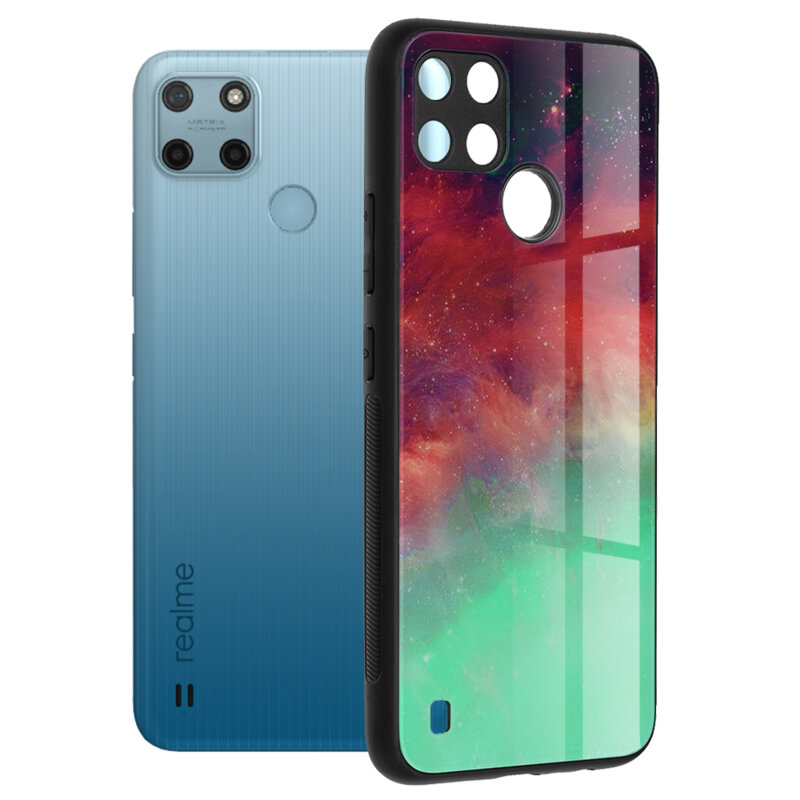 Husa Realme C25Y Techsuit Glaze, Fiery Ocean