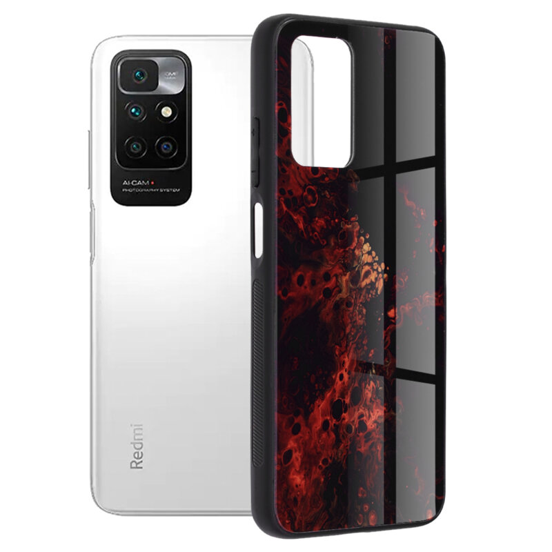 Husa Xiaomi Redmi 10 2022 Techsuit Glaze, Red Nebula