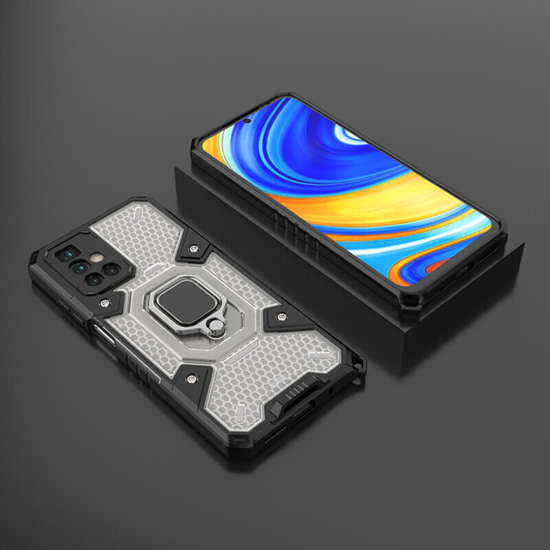 Husa antisoc Xiaomi Redmi 10 2022 Techsuit Honeycomb, negru