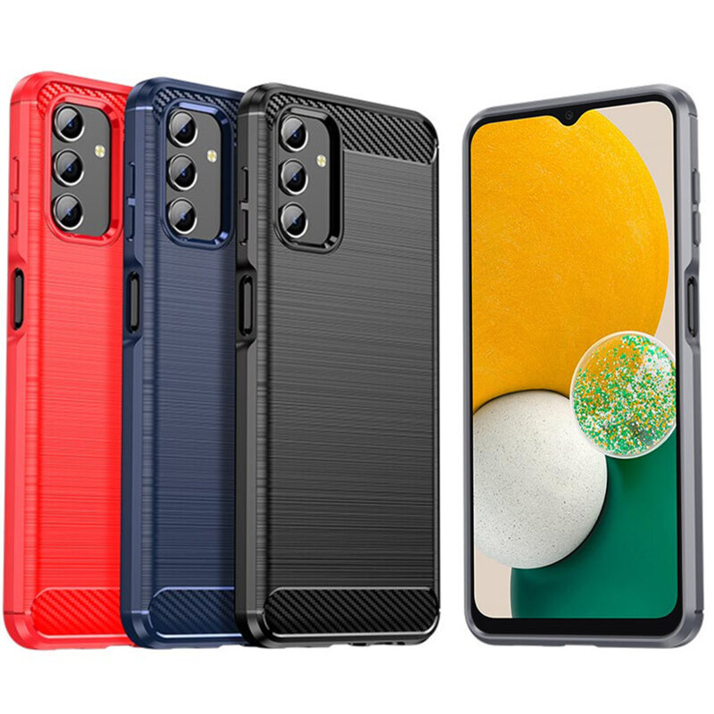 Husa Samsung Galaxy A04s Techsuit Carbon Silicone, negru