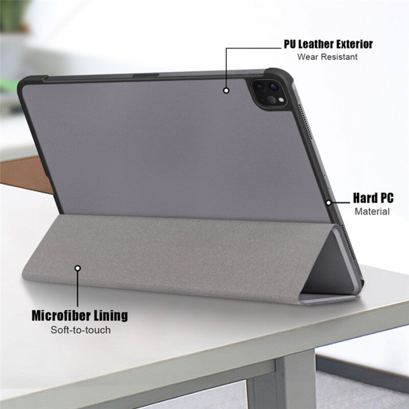 Husa Apple iPad Pro 2020 12.9 A2069/A2232 Techsuit FoldPro, rosu