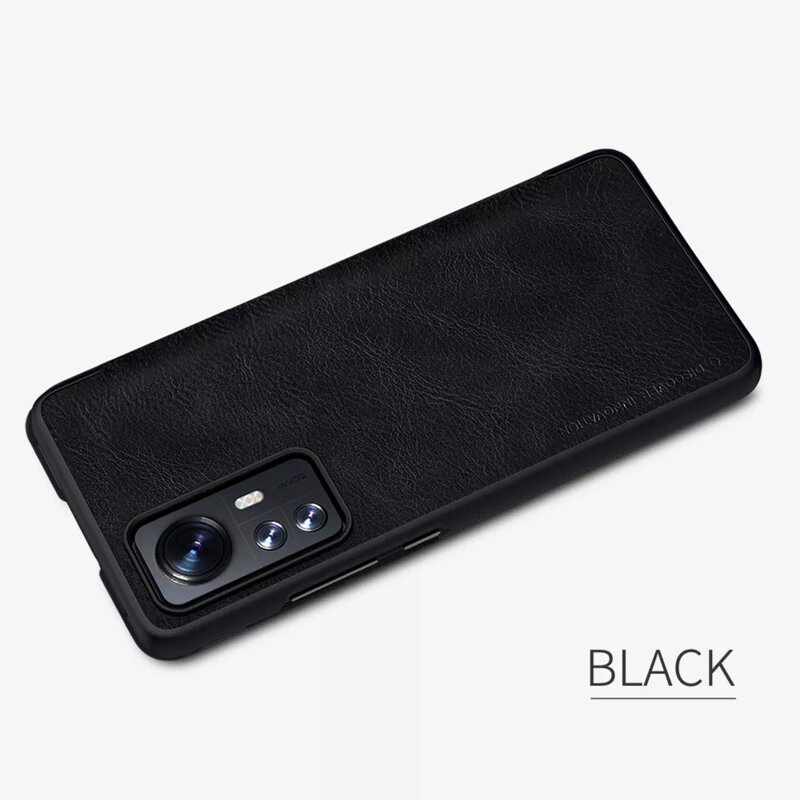 Husa Xiaomi 12X Nillkin QIN Leather, negru