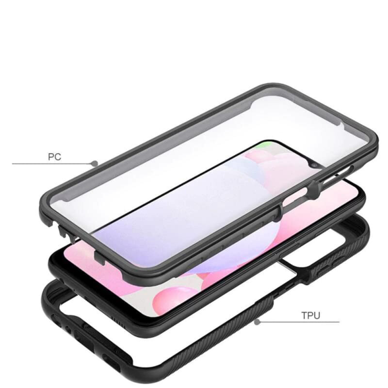 [Pachet 360°] Husa + folie Samsung Galaxy A13 5G/A13 4G/A04s Techsuit Defense, negru