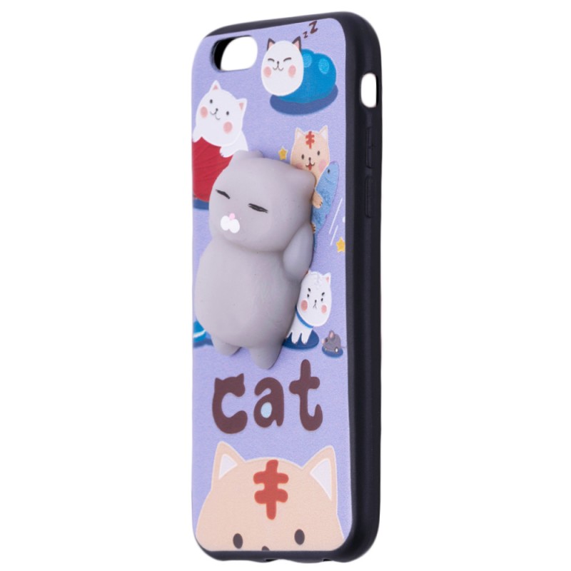 Husa Anti-Stres iPhone 6, 6S 3D Bubble - Cats