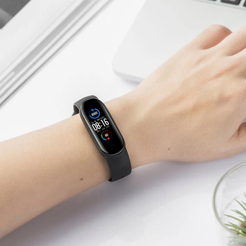 [Pachet husa + curea] Xiaomi Mi Band 6 Techsuit, verde inchis, W013