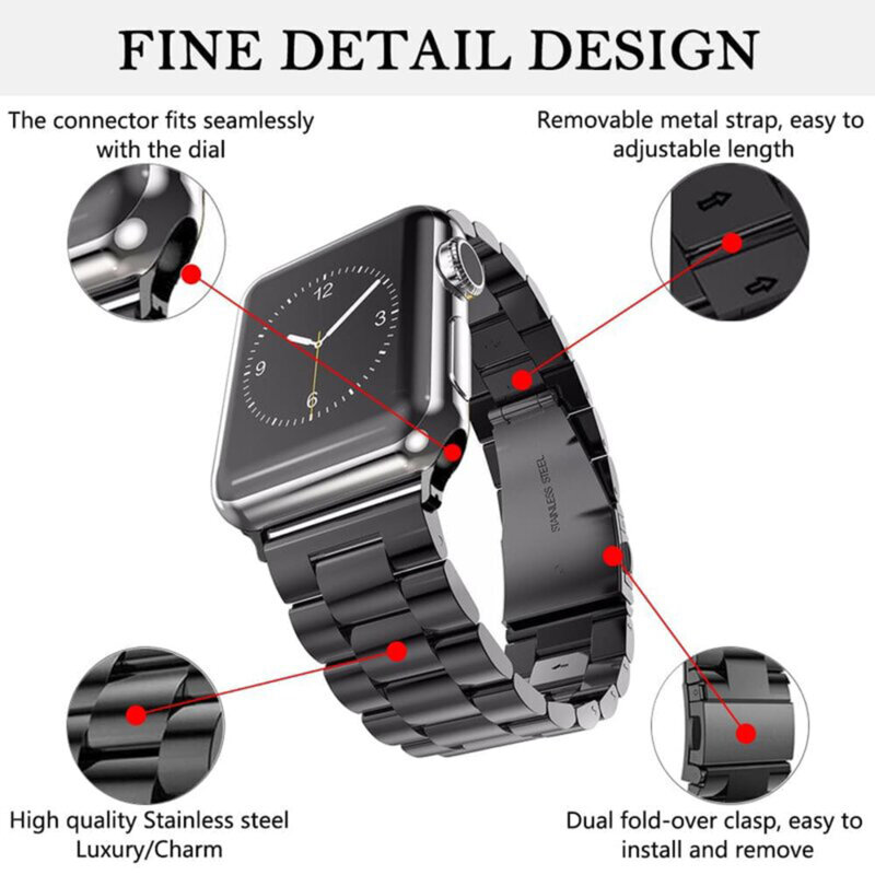 Curea Apple Watch SE 2 (2022) 40mm Techsuit, negru, W036