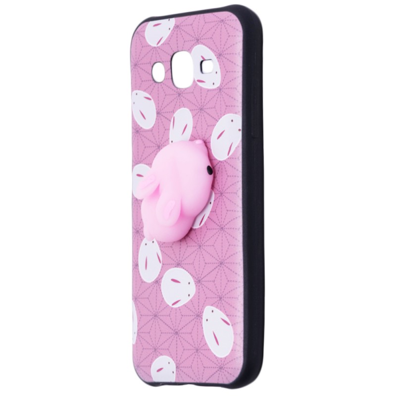 Husa Anti-Stres Samsung Galaxy J5 SM-J500 3D Bubble - Pink Rabbit