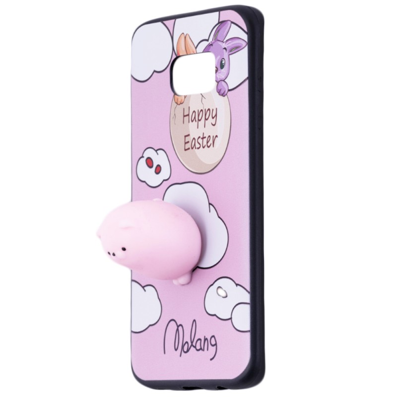 Husa Anti-Stres Samsung Galaxy S7 Edge 3D Bubble - Easter Rabbit