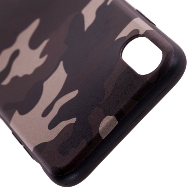 Husa Apple iPhone X, iPhone 10 Army Camouflage - Brown