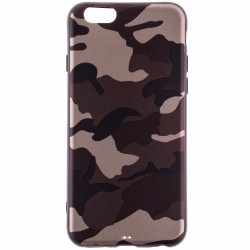 Husa Apple iPhone 6, 6S Army Camouflage - Brown