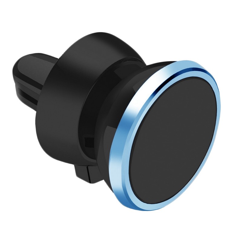 Suport Grila Ventilatie Auto Round Magnetic Pentru Telefon - Albastru