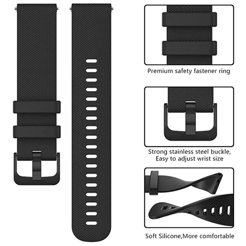 Curea Huawei Watch GT 3 42mm Techsuit, negru, W006