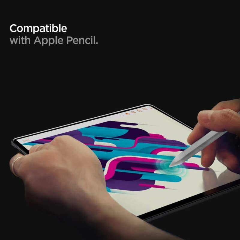 Folie sticla iPad Air 5 (2022) Spigen Glas.tR Slim, clear